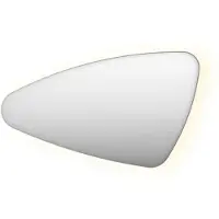 Ink Spiegel Organisch SP23 120x70 cm Met Verlichting en Spiegelverwarming Links Geborsteld RVS