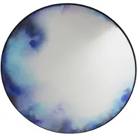 Petite Friture Francis Extra-Grote Spiegel Blue and Violet Watercolor
