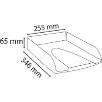 Exacompta Skandi Brievenbakje Stapelbaar A4 Maxi Kleurenassortiment Pak van 4