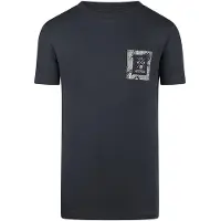 No Way Monday T-shirt antraciet Grijs Jongens Stretchkatoen Ronde hals - maat 104