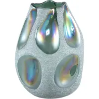 Ptmd Kloi Green Solid Glass Vase Oily And Sandblasted S (Groen, 20x26x19.5cm)