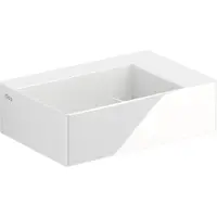Clou New Flush 2 fontein met voorbewerkt kraangat wit keramiek