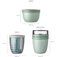 Mepal Giftset Potten Ellipse 3-delig - Vivid mauve