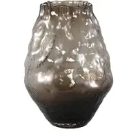 Ptmd Narin Brown Irregular Shaped Glass Vase L (Bruin, 24x31.5x24cm)