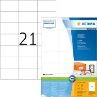 Herma Etiketten 4616 Klevend A4 Wit 7 x 4,23 cm 200 Vellen à 21 Etiketten