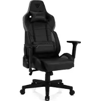 Sense7 Gamingstoel Sentinel, zwart - Ergonomische bureaustoel, computerstoel, draagvermogen 150 kg, 3D-armleuningen, kantelfunctie, chefstoel, PC-stoel, leder