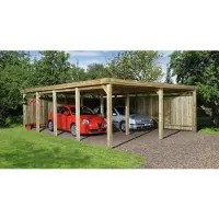 Weka Dubbele Carport 618 Gr.3 576x784cm
