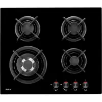 Amica PG6411SR - Zwart - Inbouw - Gasfornuis - Glasplaat - 4 zones - 4 zones