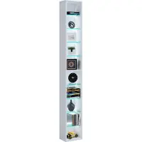 VCM RasitoXL wandkast wandmontage 10 planken wit.