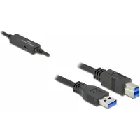 DeLOCK actieve USB-A - USB-B kabel | USB3.0 5 Gbps | 5 meter