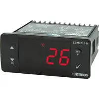 Emko ESM-3710-N Tweestandenregelaar Temperatuurregelaar Pt100 -50 tot 400 °C Relais 16 A (l x b x h) 65 x 76 x 35 mm