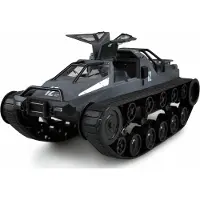 Amewi Grijs, Blauw 1:12 RC auto Elektro Rups-driftwagen RTR 2,4 GHz Incl. accu en lader