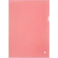 Pierre by Elba documenthoezen Premium A4, PVC, glashelder, rood, 25 stuks