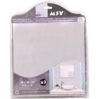 MSV Zelfklevende Spiegel Set van 3 – Adhesieve Wandspiegel voor Badkamer en Woonkamer – Badkamerspiegel Zonder Boren