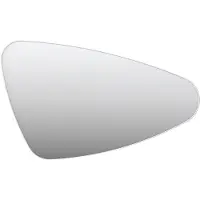 Ink SP22 Spiegel Organisch In Kader 80x50cm - Rechts - Mat Wit - Glas - Organisch - Spiegels, Badkamerspiegels - 8718835132255