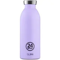 24Bottles Drinkfles '500 ml' lila / zwart