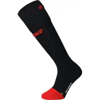 Lenz - Verwarmde sokken - Heat Sock 6.1 Toe Cap Compression Noir voor Unisex van Wol - Maat 42-44 - Zwart