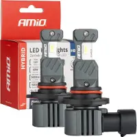 Amio LED HB4 Koplampen/Mistlampen Hybrid series 9006 Wit 6000K - 5600LM Canbus 60W