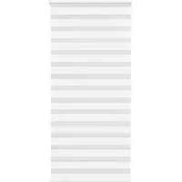 vidaXL Zebra rolgordijn 100x200 cm stofbreedte 95,9 cm polyester wit
