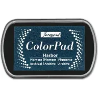 Jacquard kleur inktkussen pigment Harbor - langzaam drogend blauw.