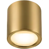 SLV Plafondlamp , Oculus, dimbare, Goud / Messing, Woonkamer, Aluminium, Modern