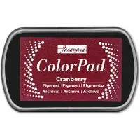 Jacquard inktkussen Cranberry - pigment inkt voor knutselen en stempelen.