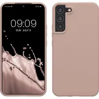 Kwmobile telefoonhoesje geschikt voor Samsung Galaxy S22 Plus - Hoesje met siliconen coating - Smartphone case in mat oudroze