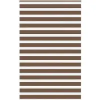 vidaXL Zebra rolgordijn 150x230 cm stofbreedte 145,9cm polyester bruin