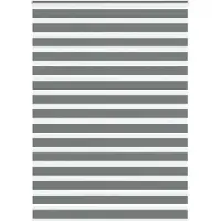 vidaXL Dubbele rolgordijn, donkergrijs, 165x200 cm, stofbreedte 160,9 cm, polyester