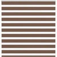 vidaXL Dubbele rolgordijn, bruin, 150x100 cm, stofbreedte 145,9 cm, polyester