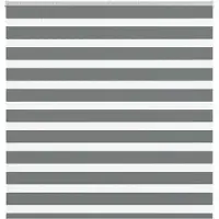 vidaXL Zebra rolgordijn 150x100 cm stofbreedte 145,9 cm donkergrijs