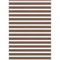 vidaXL Dubbele rolgordijn, bruin, 155x230 cm, stofbreedte 150,9 cm, polyester