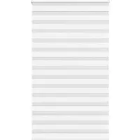 vidaXL Zebra rolgordijn 120x200 cm stofbreedte 115,9cm polyester wit