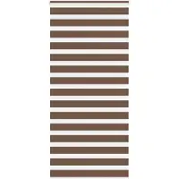 vidaXL Zebra rolgordijn 105x230 cm stofbreedte 100,9cm polyester bruin