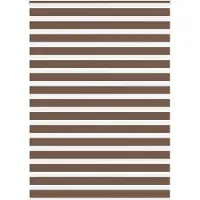 vidaXL Zebra rolgordijn 165x200 cm stofbreedte 160,9cm polyester bruin