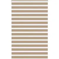 vidaXL Zebra Blind 145x230 cm stofbreedte 140,9 cm polyester zandbruin