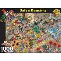 Puzzelman legpuzzel Salsa Dancing John Erkelens 1000 stukjes kleurrijk.