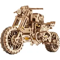 Usorteret Houten 3D Model - Motorfiets Scrambler UGR-10