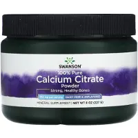 Swanson Health - Calciumcitraat Poeder, 100% Puur en Lactosevrij - 227 g