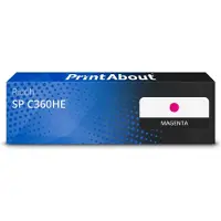 PrintAbout Huismerk Ricoh SP C360HE (408186) Toner Magenta Hoge capaciteit