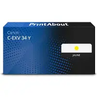 PrintAbout Toner C-EXV 34 Y Geel geschikt voor Canon