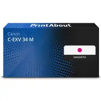PrintAbout Toner C-EXV 34 M Magenta geschikt voor Canon