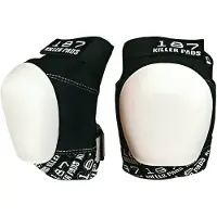 187 Killer Pads - Pro Black/White Knee Pads - Kniebeschermers - L