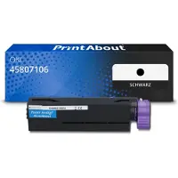 PrintAbout Huismerk OKI 45807106 Toner Zwart