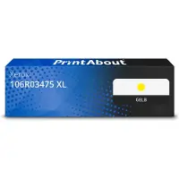 PrintAbout Toner 106R03475 Geel geschikt voor Xerox