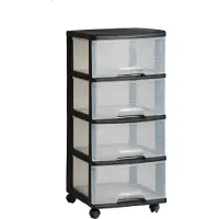 Keter Plateau - VB 771319 - 4 x 20 L - Kunststof - Zwart - Met wielen
