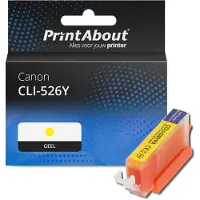 PrintAbout Huismerk Canon CLI-526Y Inktcartridge Geel