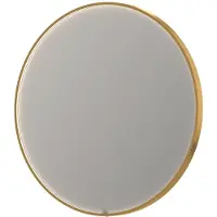 Ink Spiegel SP24 120x4x120 cm incl. direct LED-Verlichting Rondom en Spiegelverwarming Mat Goud