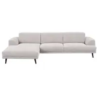 Fonq Flair Hoekbank met Chaise Longue Links - Naturel Melange