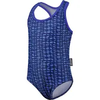Beco badpak meisjes polyester/elastaan blauw/donkerblauw